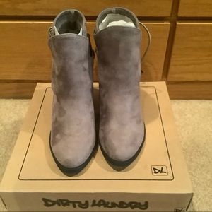 Brand new gray suede ankle booties.
